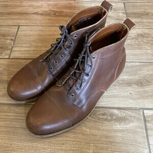 Helm Boots Hand Made in USA All Leather Upper & Sole High Quality Mens Size 13D